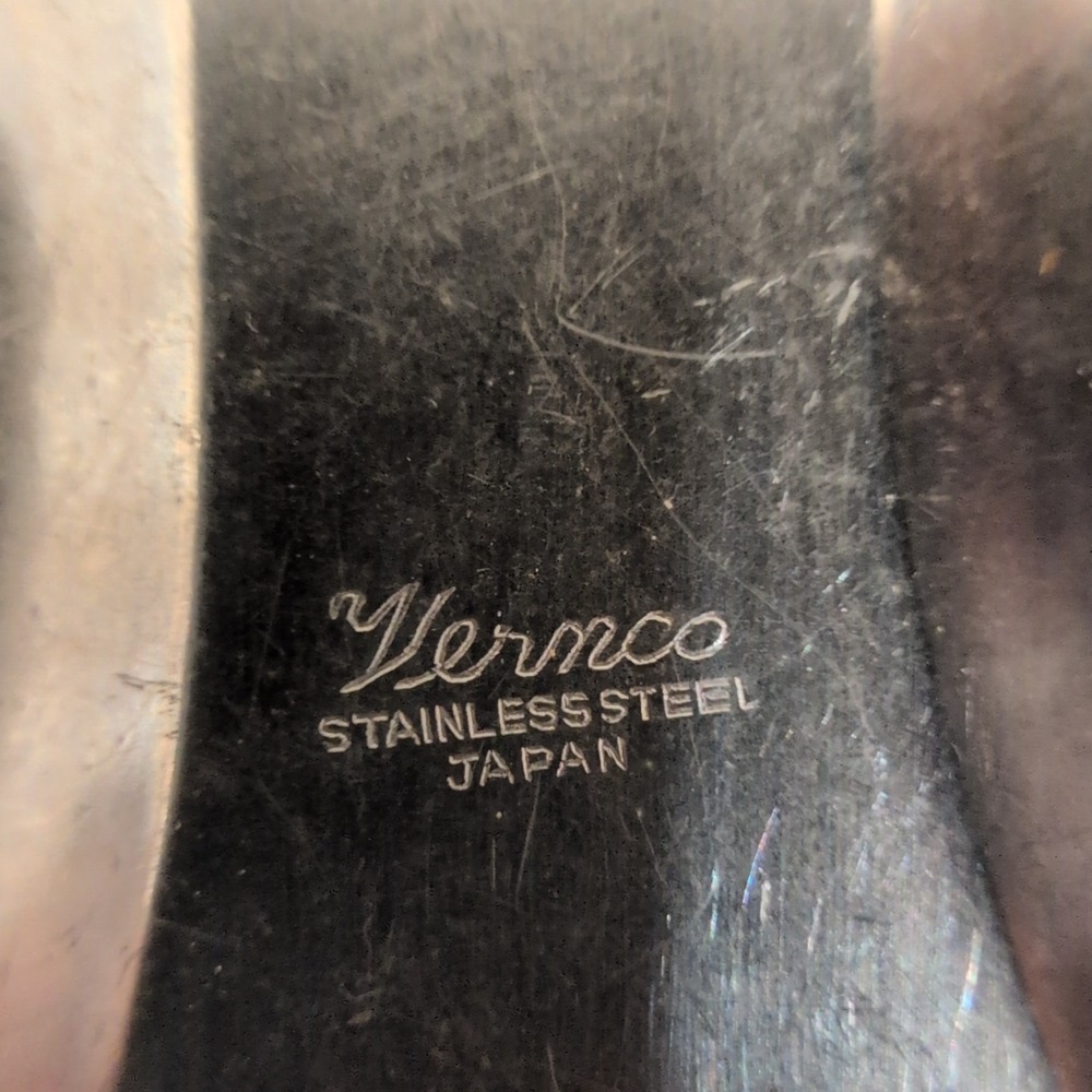 Vintage Vernco Stainless Steel 3 Well Tray Dick Thompson Oxford Alabama Japan - Picture 5 of 5